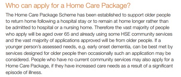 Home Care Package Qualification Requirements